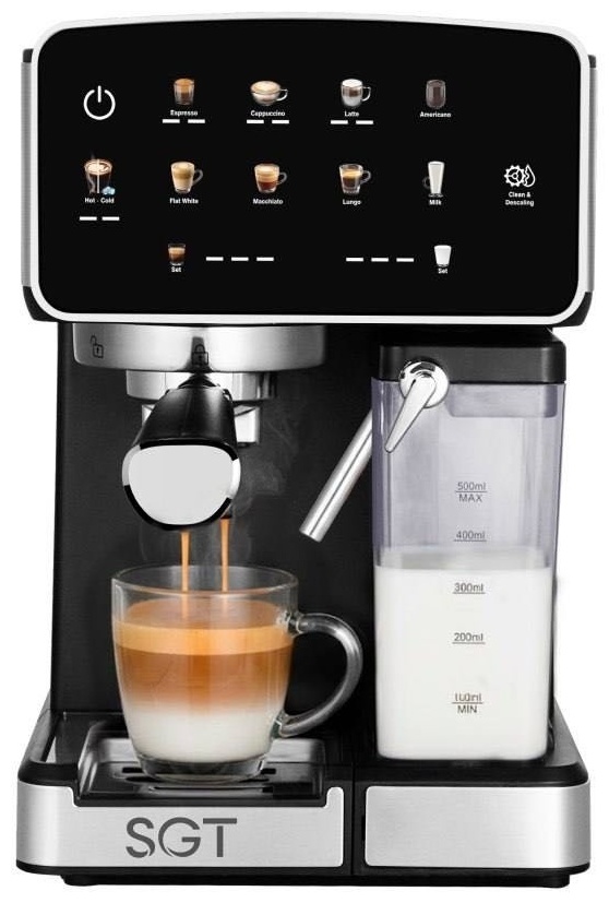 Кофемашина SGT-2309 чёрный серебристый